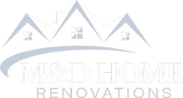 M&D Renovations Logo White Small